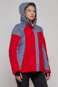 Купить Горнолыжная куртка женская зимняя большого размера красного цвета 2272-3Kr, фото 16