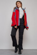 Купить Горнолыжная куртка женская зимняя большого размера красного цвета 2272-3Kr, фото 21