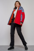Купить Горнолыжная куртка женская зимняя большого размера красного цвета 2272-3Kr, фото 22