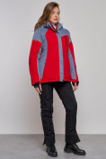 Купить Горнолыжная куртка женская зимняя большого размера красного цвета 2272-3Kr, фото 4