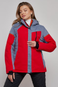 Купить Горнолыжная куртка женская зимняя большого размера красного цвета 2272-3Kr, фото 7