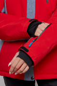 Купить Горнолыжная куртка женская зимняя большого размера красного цвета 2272-3Kr, фото 8