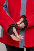 Купить Горнолыжная куртка женская зимняя большого размера красного цвета 2272-3Kr, фото 9