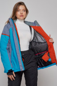 Купить Горнолыжная куртка женская зимняя большого размера синего цвета 2272-3S, фото 11
