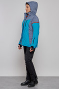 Купить Горнолыжная куртка женская зимняя большого размера синего цвета 2272-3S, фото 19