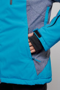 Купить Горнолыжная куртка женская зимняя большого размера синего цвета 2272-3S, фото 6