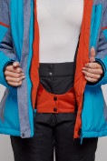 Купить Горнолыжная куртка женская зимняя большого размера синего цвета 2272-3S, фото 9