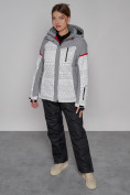 Купить Горнолыжная куртка женская зимняя белого цвета 2272Bl, фото 10