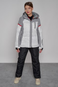 Купить Горнолыжная куртка женская зимняя белого цвета 2272Bl, фото 11