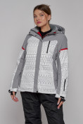 Купить Горнолыжная куртка женская зимняя белого цвета 2272Bl, фото 2
