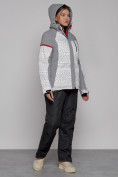 Купить Горнолыжная куртка женская зимняя белого цвета 2272Bl, фото 5