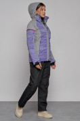 Купить Горнолыжная куртка женская зимняя фиолетового цвета 2272F, фото 10