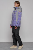 Купить Горнолыжная куртка женская зимняя фиолетового цвета 2272F, фото 13
