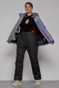 Купить Горнолыжная куртка женская зимняя фиолетового цвета 2272F, фото 5