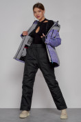 Купить Горнолыжная куртка женская зимняя фиолетового цвета 2272F, фото 7