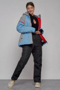 Купить Горнолыжная куртка женская зимняя голубого цвета 2272Gl, фото 10
