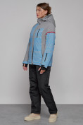 Купить Горнолыжная куртка женская зимняя голубого цвета 2272Gl, фото 13