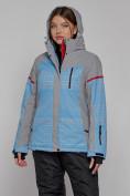 Купить Горнолыжная куртка женская зимняя голубого цвета 2272Gl, фото 3