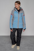Купить Горнолыжная куртка женская зимняя голубого цвета 2272Gl, фото 8