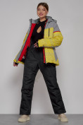 Купить Горнолыжная куртка женская зимняя желтого цвета 2272J, фото 6