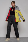 Купить Горнолыжная куртка женская зимняя желтого цвета 2272J, фото 8