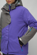 Купить Горнолыжная куртка женская зимняя большого размера фиолетового цвета 2278F, фото 2