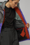 Купить Горнолыжная куртка женская зимняя большого размера фиолетового цвета 2278F, фото 7