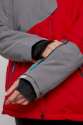 Купить Горнолыжная куртка женская зимняя большого размера красного цвета 2278Kr, фото 10