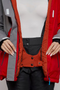 Купить Горнолыжная куртка женская зимняя большого размера красного цвета 2278Kr, фото 15