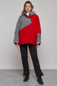 Купить Горнолыжная куртка женская зимняя большого размера красного цвета 2278Kr, фото 4