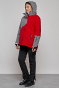 Купить Горнолыжная куртка женская зимняя большого размера красного цвета 2278Kr, фото 9