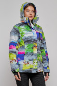 Купить Горнолыжная куртка женская зимняя большого размера разноцветные 2278Rz