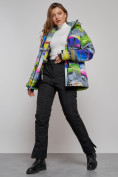 Купить Горнолыжная куртка женская зимняя большого размера разноцветные 2278Rz, фото 15