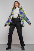 Купить Горнолыжная куртка женская зимняя большого размера разноцветные 2278Rz, фото 16