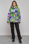 Купить Горнолыжная куртка женская зимняя большого размера разноцветные 2278Rz, фото 17