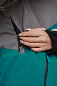 Купить Горнолыжная куртка женская зимняя большого размера темно-зеленого цвета 2278TZ, фото 7