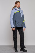 Купить Горнолыжная куртка женская зимняя большого размера фиолетового цвета 2282-1F, фото 3