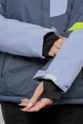 Купить Горнолыжная куртка женская зимняя большого размера фиолетового цвета 2282-1F, фото 8