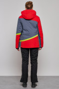 Купить Горнолыжная куртка женская зимняя большого размера красного цвета 2282-1Kr, фото 17
