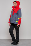 Купить Горнолыжная куртка женская зимняя большого размера красного цвета 2282-1Kr, фото 19