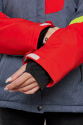 Купить Горнолыжная куртка женская зимняя большого размера красного цвета 2282-1Kr, фото 4