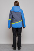 Купить Горнолыжная куртка женская зимняя большого размера синего цвета 2282-1S, фото 19