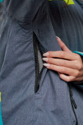 Купить Горнолыжная куртка женская зимняя большого размера зеленого цвета 2282-1Z, фото 14