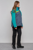 Купить Горнолыжная куртка женская зимняя большого размера зеленого цвета 2282-1Z, фото 4
