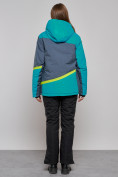 Купить Горнолыжная куртка женская зимняя большого размера зеленого цвета 2282-1Z, фото 5