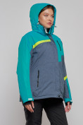Купить Горнолыжная куртка женская зимняя большого размера зеленого цвета 2282-1Z, фото 8