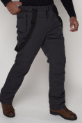 Купить Полукомбинезон брюки горнолыжные мужские черного цвета 2284Ch, фото 8
