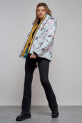 Купить Горнолыжная куртка женская зимняя бирюзового цвета 2302-1Br, фото 13