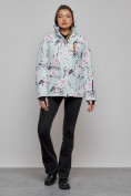 Купить Горнолыжная куртка женская зимняя бирюзового цвета 2302-1Br, фото 18