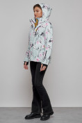 Купить Горнолыжная куртка женская зимняя бирюзового цвета 2302-1Br, фото 19